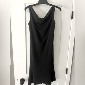 Express black midi dress